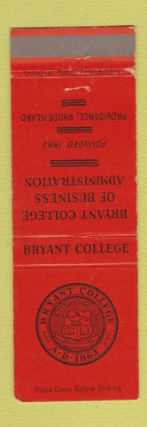 Matchbook Cover - Bryant College Providence RI WEAR