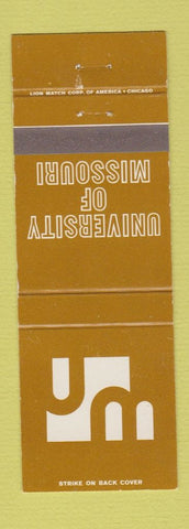 Matchbook Cover - University of Missouri Columbia MO