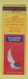 Matchbook Cover - Permite Products Otto's Auto Parts Danville PA WORN