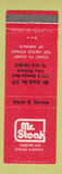 Matchbook Cover - Mr Steak Tulsa OK