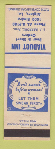 Matchbook Cover - Viaduct Inn Algiers LA