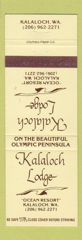 Matchbook Cover - Kalaloch Lodge WA