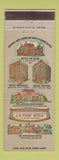 Matchbook Cover - JB Pound Hotels Savannah Beach GA Chattanooga TN Jacksonville
