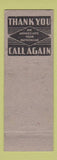 Matchbook Cover - Reliable Cleaners Wahpeton ND