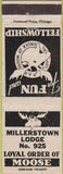 Matchbook Cover - Matchbook Cover Moose Lodge Millerstown PA