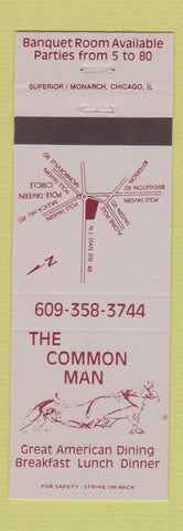 Matchbook Cover - Common Man Restaurant