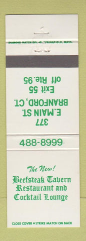 Matchbook Cover - Beefsteak Tavern Restaurant Branford CT