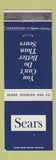 Matchbook Cover - Sears Roebuck Yorkshire Tobacco