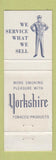 Matchbook Cover - Sears Roebuck Yorkshire Tobacco