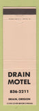 Matchbook Cover - Drain Motel Drain OR