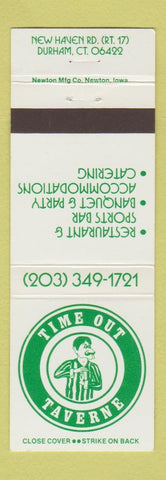 Matchbook Cover - Time Out Taverne Durham CT