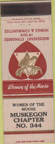 Matchbook Cover - Matchbook Cover Moose Lodge Muskegon MI Women