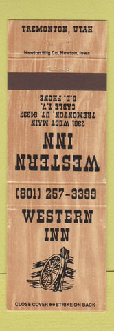 Matchbook Cover - Western Inn Tremonton UT