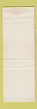 Matchbook Cover - James Polk Restaurant Columbia TN WEAR