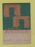 Matchbook Cover - Raymond Furniture Chicago IL desks 40 Strike