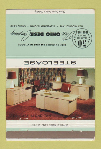 Matchbook Cover - Steelcase Office Furniture Cleveland OH 40 Strike