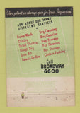 Matchbook Cover - Home Laundry Baltimore MD WEAR 40 Strike