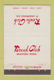 Matchbook Cover - Radio Club Fort Lauderdale FL 40 Stick