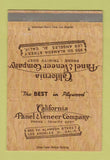 Matchbook Cover - California Panel Veneer Los Angeles CA 40 Strike