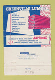 Matchbook Cover - Greenville Lumber Supply Sharon PA 40 Strike