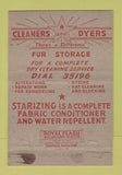 Matchbook Cover - Star Cleaners Dyers Fur Storage Warren OH 40 Strike