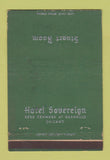 Matchbook Cover - Hotel Sovereign Chicago IL 40 Strike