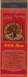 Matchbook Cover - Matchbook Cover Moose Lodge Portsmouth OH? Wear