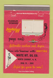 Matchbook Cover - White Mountain Oil North Conway NH Maytag girlie 40 Strike