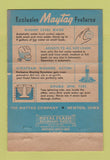 Matchbook Cover - White Mountain Oil North Conway NH Maytag girlie 40 Strike