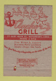 Matchbook Cover - Anchor Grill Waterbury CT 40 Strike