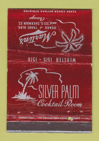 Matchbook Cover - Martin's Silver Palm Chicago IL WEAR 40 Strike