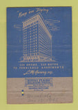 Matchbook Cover - Le Claire Hotel Moline IL WEAR 40 Strike