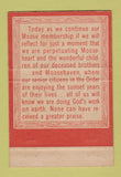 Matchbook Cover - Moose Lodge Jamestown NY 40 Strike