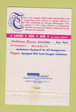 Matchbook Cover - Hay and Peabody Ambulance Portland ME 40 Strike