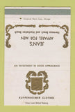 Matchbook Cover Kuppenheimer Men's Clothes Manhattan Hermosa Beach CA 40 Strike