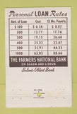 Matchbook Cover - Farmers National Bank Salem Lisbon OH 40 Stick