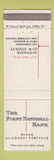 Matchbook Cover - First National Bank Olean Alleghany Portville NY