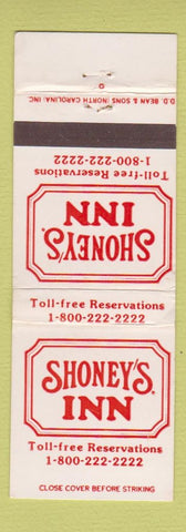 Matchbook Cover - Shoney's Inn DD Bean