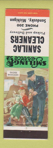 Matchbook Cover - Sanilac Cleaners Sandusky MI low phone #