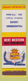Matchbook Cover - Thunderbird Lodge Medford OR Best Western