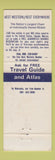 Matchbook Cover - Thunderbird Lodge Medford OR Best Western