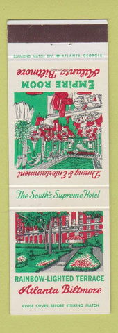 Matchbook Cover - Atlanta GA Biltmore Hotel Rainbow Terrace