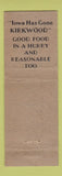 Matchbook Cover - Hotels Des Moines Waterloo Ames IA Tangney McGinn
