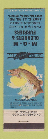 Matchbook Cover - MGM Cleaners Furriers Royal Oak MI
