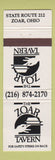 Matchbook Cover - Zoar Tavern Zoar OH