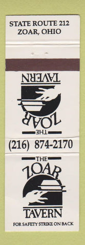 Matchbook Cover - Zoar Tavern Zoar OH