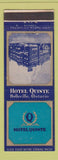 Matchbook Cover - Hotel Quinte Belleville ON