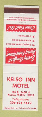 Matchbook Cover - Kelso Inn Motel Kelso WA