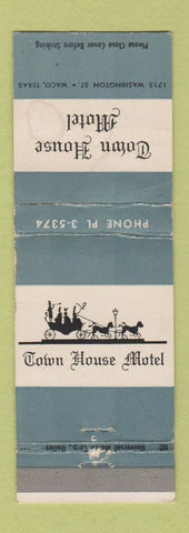 Matchbook Cover - Town House Motel Waco TX WEAR