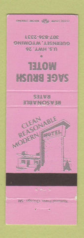 Matchbook Cover - Sage Brush Motel Guernsey WY
